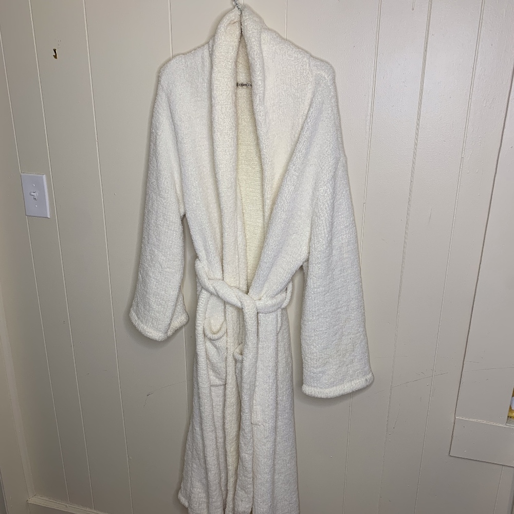 Barefoot Dreams CozyChic SZ 2 Belted Robe Cream